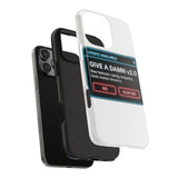Give A Damn v2 Update Available — Tough Phone Case