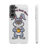 Somebunny Needs Wine — Snap Phone Case