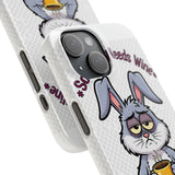Somebunny Needs Wine — Snap Phone Case