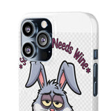 Somebunny Needs Wine — Snap Phone Case