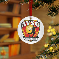 AYSO Soccer Metal Ornament - Christmas Decoration for Sports Lovers