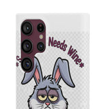 Somebunny Needs Wine — Snap Phone Case