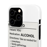 RX Prescription Alcohol — Snap Phone Case