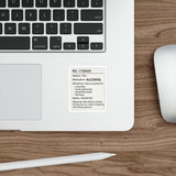 RX Prescription Alcohol — Sticker