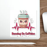 Running On Caffeine And Anxiety — Sticker
