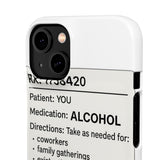 RX Prescription Alcohol — Snap Phone Case
