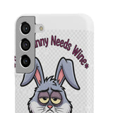 Somebunny Needs Wine — Snap Phone Case