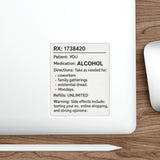 RX Prescription Alcohol — Sticker