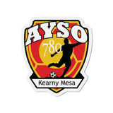 AYSO Soccer Die-Cut Magnet - Kearny Mesa Team Spirit Decoration