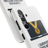 I Survived Another Meeting — Tough Phone Case