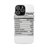 Nutrition Facts Hot Mess — Tough Phone Case