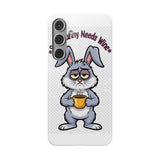 Somebunny Needs Wine — Snap Phone Case