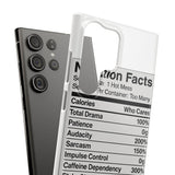 Nutrition Facts Hot Mess — Snap Phone Case