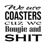 Bougie and Shit Vinyl Sticker design