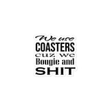 Bougie and Shit Vinyl Sticker - Printful Mockup