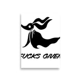 Zero Fucks Given Art Print - Printful Mockup