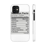 Nutrition Facts Hot Mess — Snap Phone Case