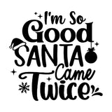 Santa Came Twice Digital Download mockup