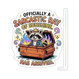 Sarcastic Ray Of Sunshine Vinyl Sticker - Front View
